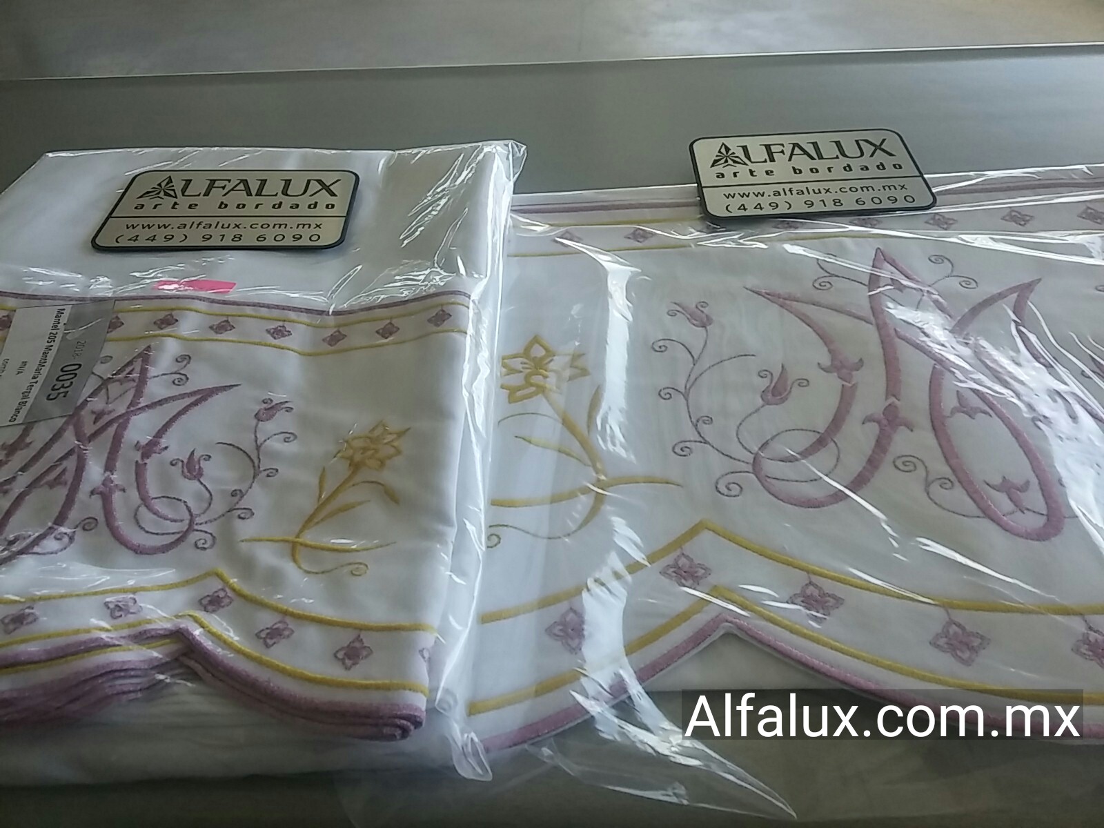 105 MARIANO Mantel 35 Blanco Rosa